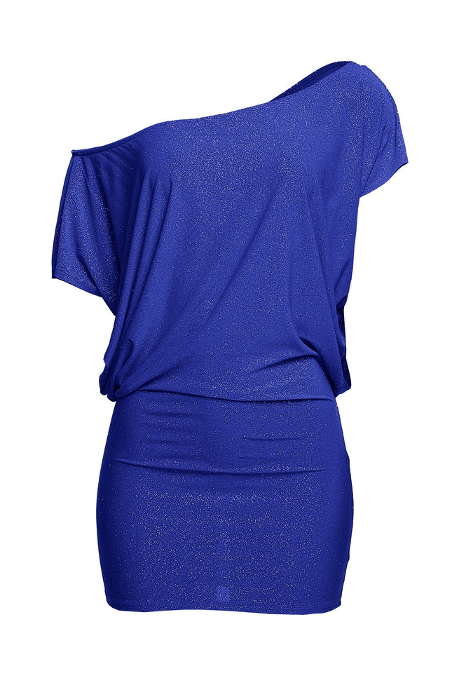 Disco Muse One Shoulder Glitter Mini Dress.... - Muvin 