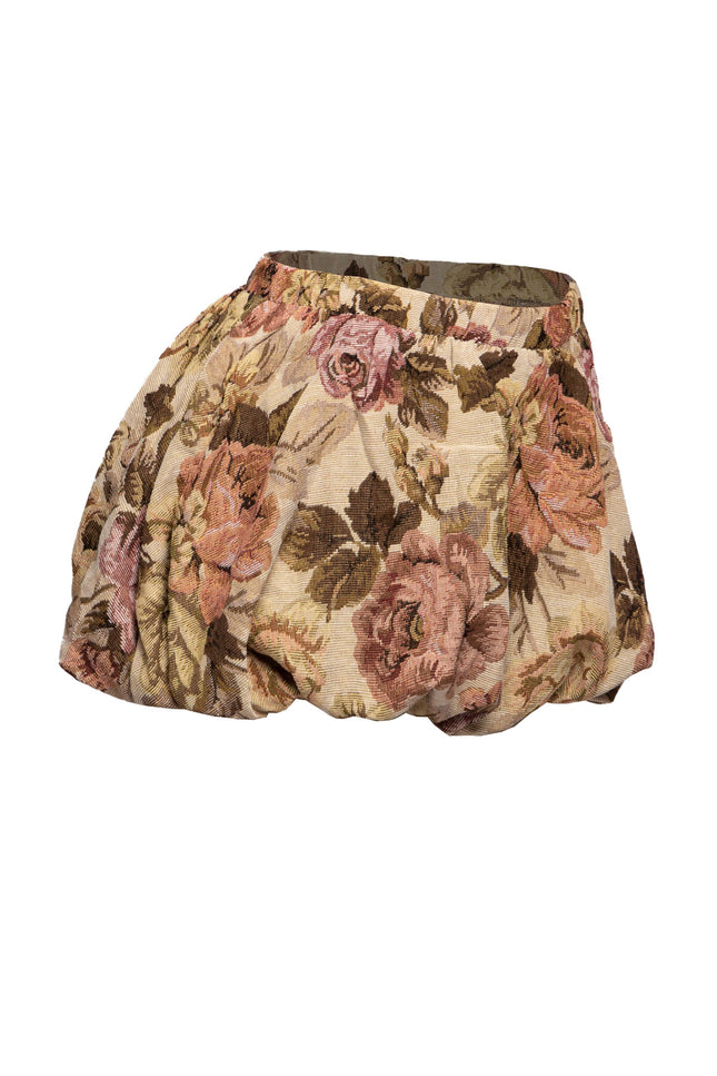 Floral bubble mini skirt - Muvin 