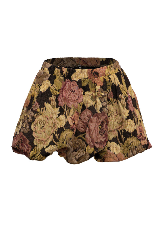 Floral bubble mini skirt - Muvin 