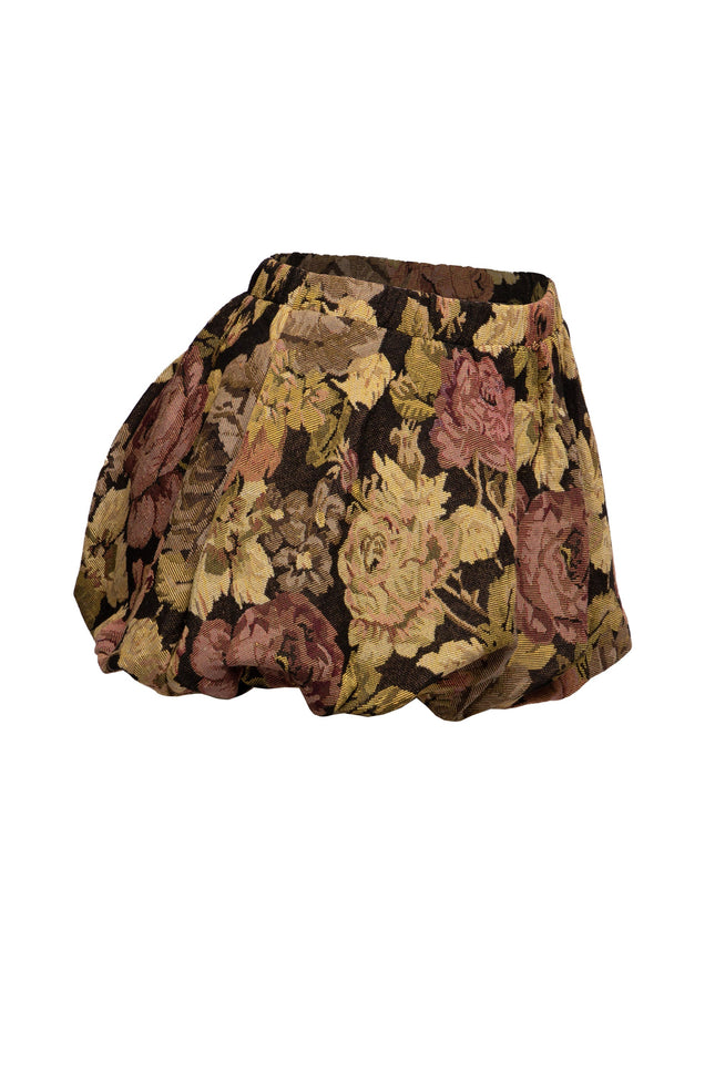 Floral bubble mini skirt - Muvin 