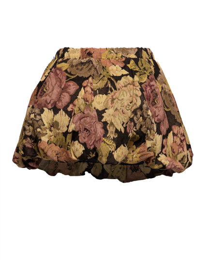 Floral bubble mini skirt - Muvin 
