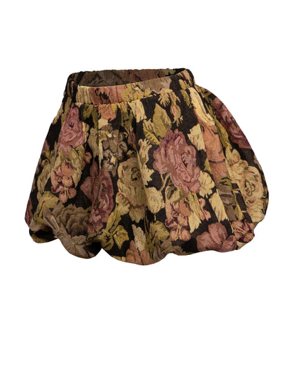 Floral bubble mini skirt - Muvin 
