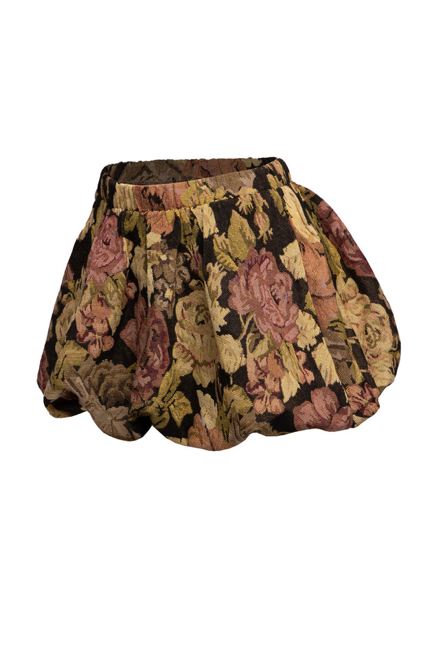 Floral bubble mini skirt - Muvin 