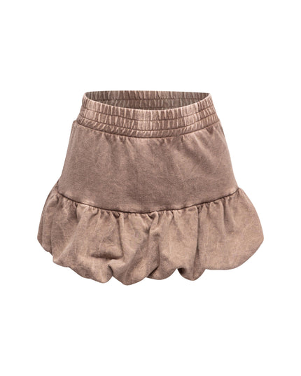Washed bubble mini skirt - Muvin 