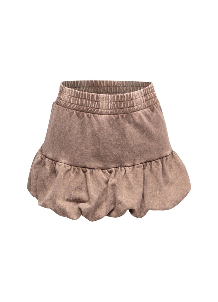 Washed bubble mini skirt - Muvin 