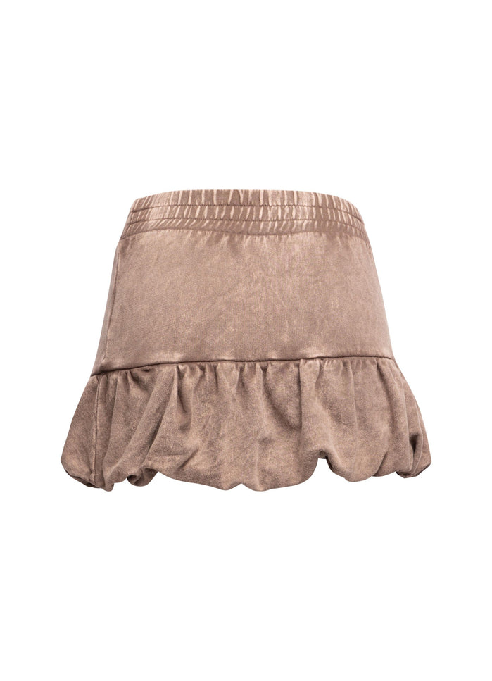 Washed bubble mini skirt - Muvin 