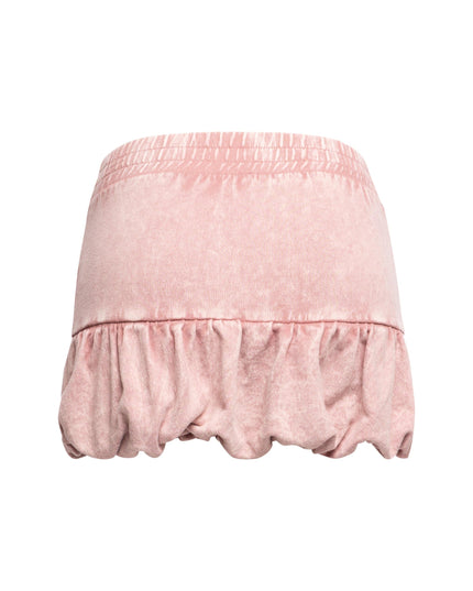 Washed bubble mini skirt - Muvin 