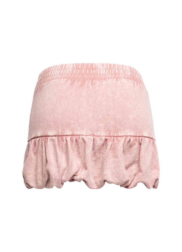 Washed bubble mini skirt - Muvin 