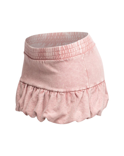 Washed bubble mini skirt - Muvin 