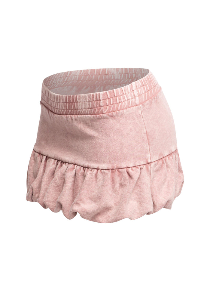 Washed bubble mini skirt - Muvin 