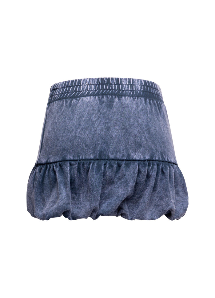 Washed bubble mini skirt - Muvin 