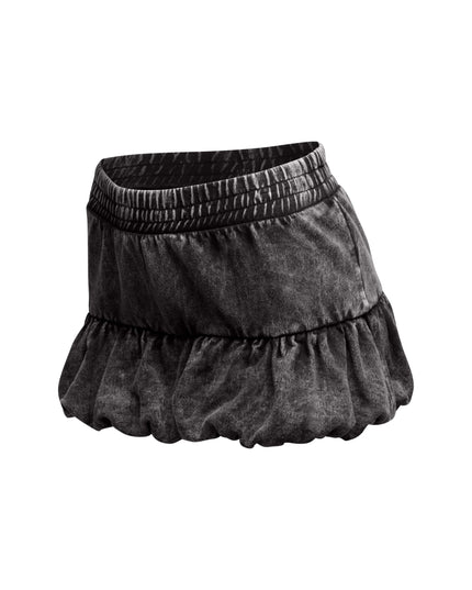 Washed bubble mini skirt - Muvin 