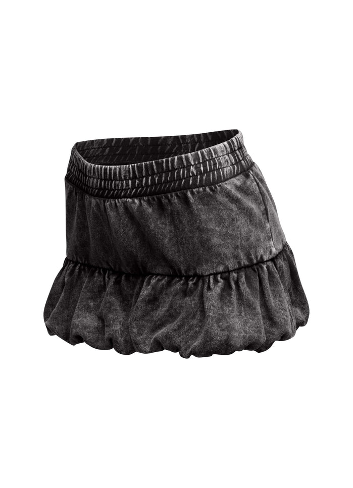 Washed bubble mini skirt - Muvin 
