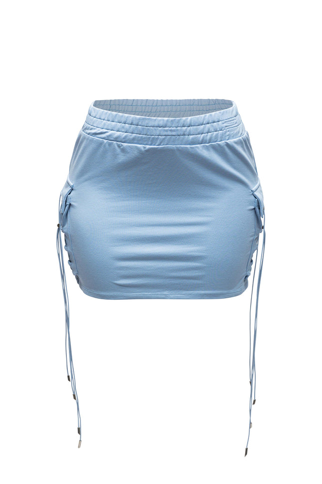 Lace up mini skirt - Muvin 