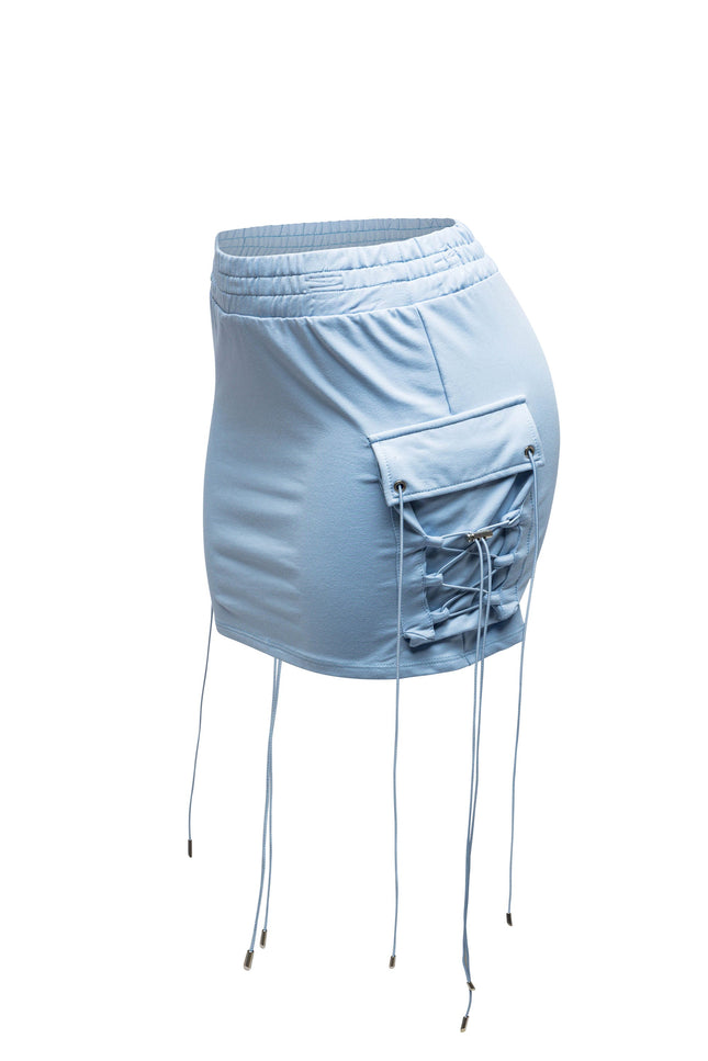 Lace up mini skirt - Muvin 