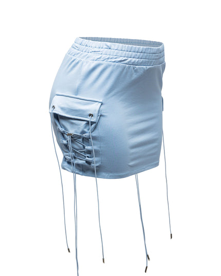 Lace up mini skirt - Muvin 