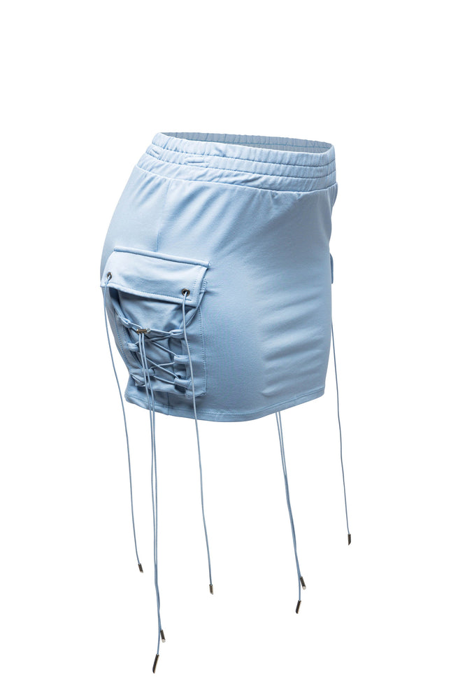 Lace up mini skirt - Muvin 
