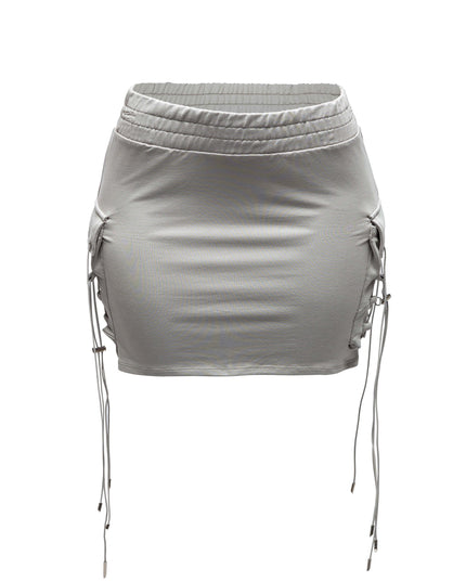 Lace up mini skirt - Muvin 