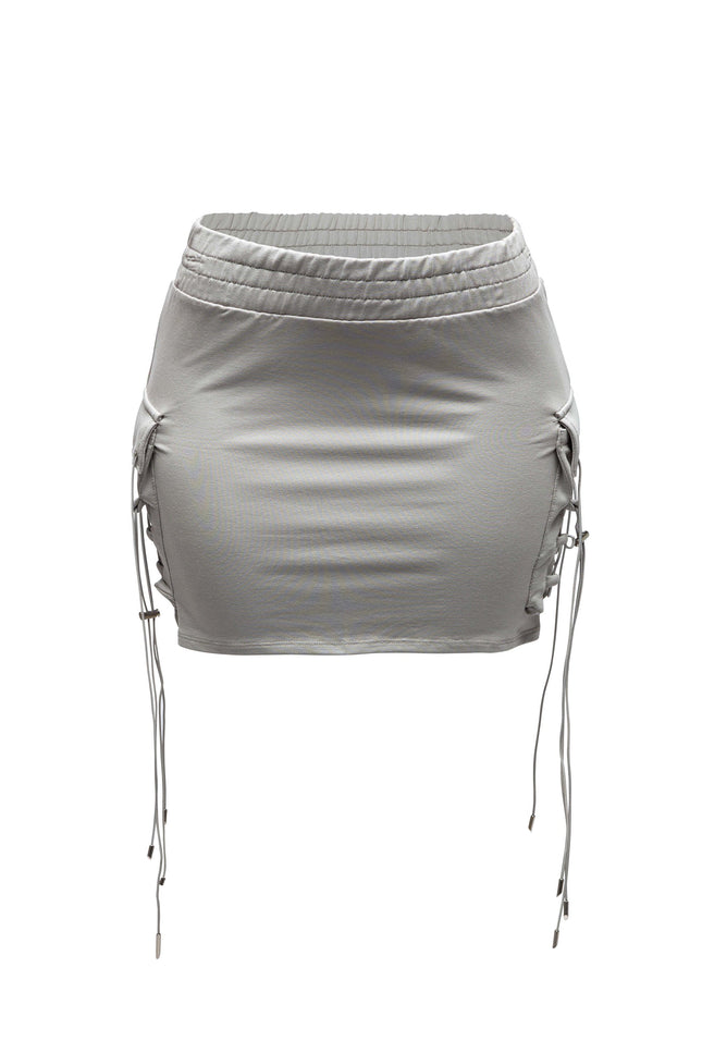 Lace up mini skirt - Muvin 