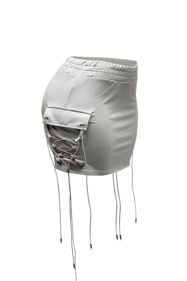 Lace up mini skirt - Muvin 