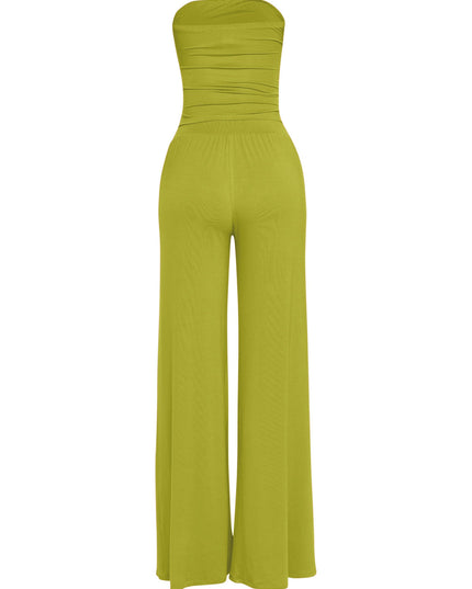 After Party Energy Strapless Tie Jumpsuit - Muvin 