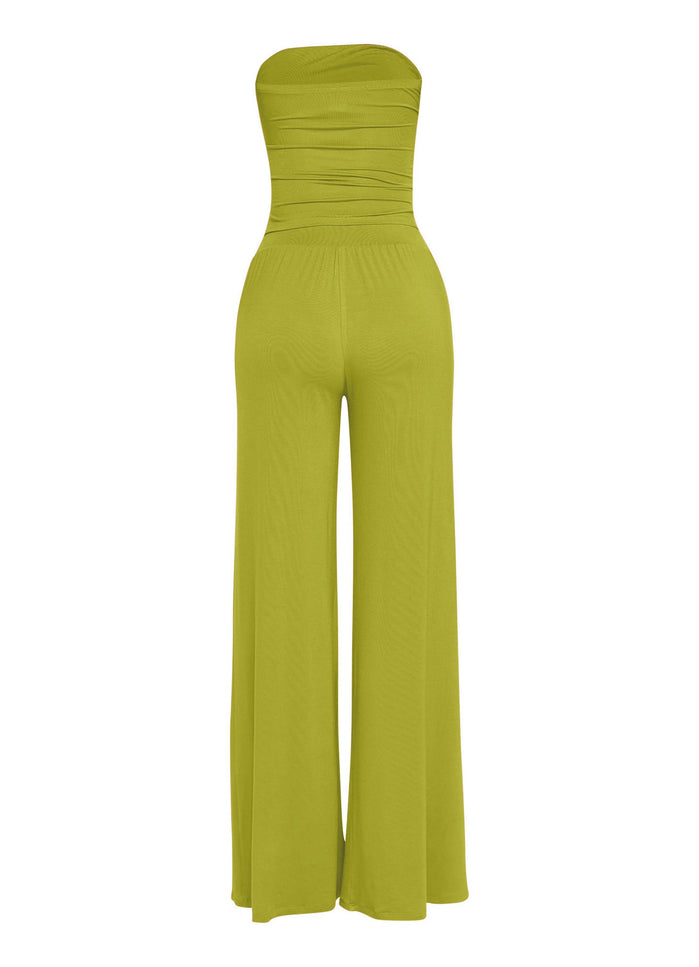 After Party Energy Strapless Tie Jumpsuit - Muvin 