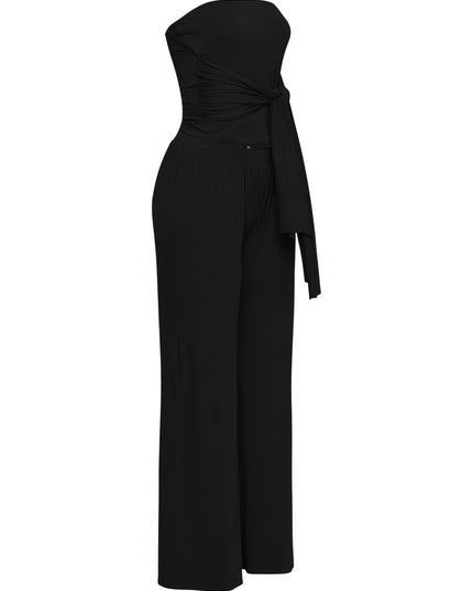 After Party Energy Strapless Tie Jumpsuit - Muvin 