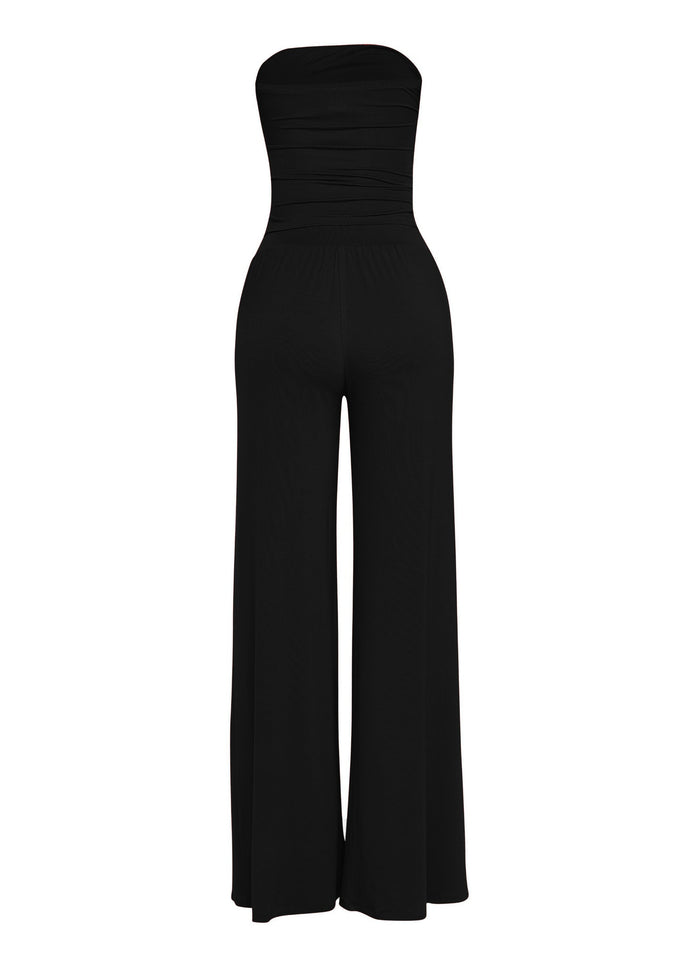After Party Energy Strapless Tie Jumpsuit - Muvin 