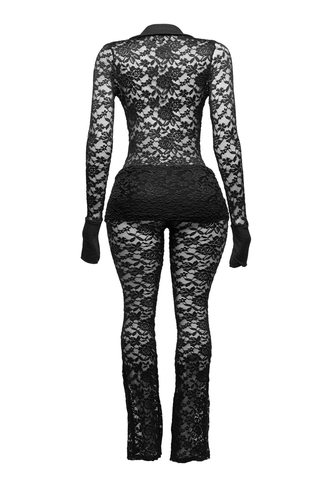 Lace bodysuit & pants set - Muvin 