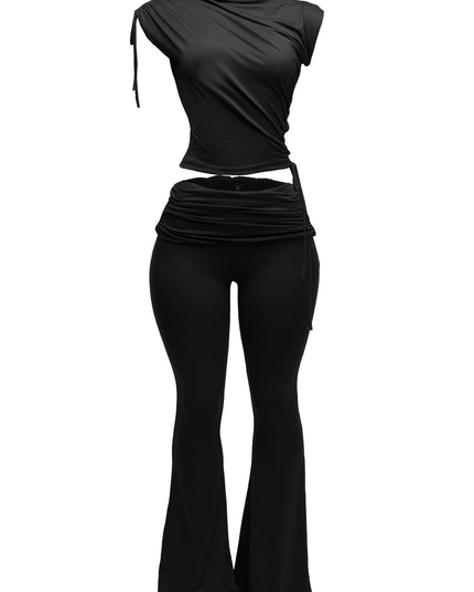 Mock Neck Top and Pant set - Muvin 