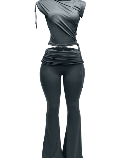 Mock Neck Top and Pant set - Muvin 