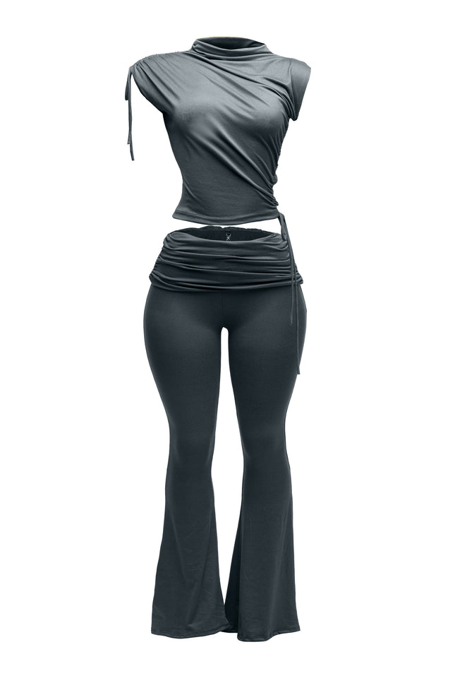 Mock Neck Top and Pant set - Muvin 