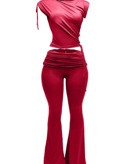 Mock Neck Top and Pant set - Muvin 