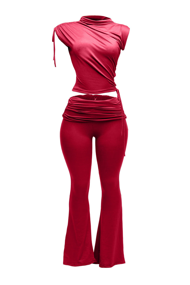 Mock Neck Top and Pant set - Muvin 