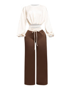 IVORY/BROWN / S
