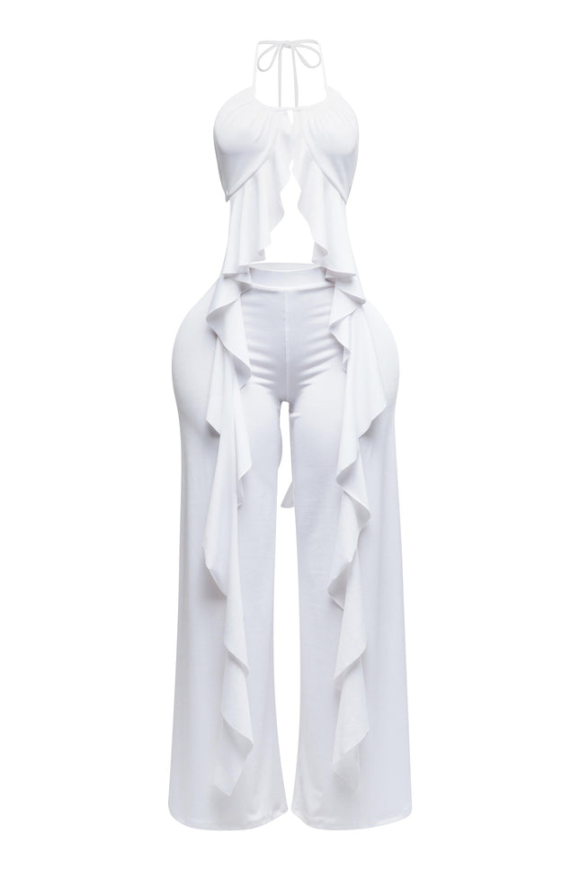 Ruffled top & pants set - Muvin 