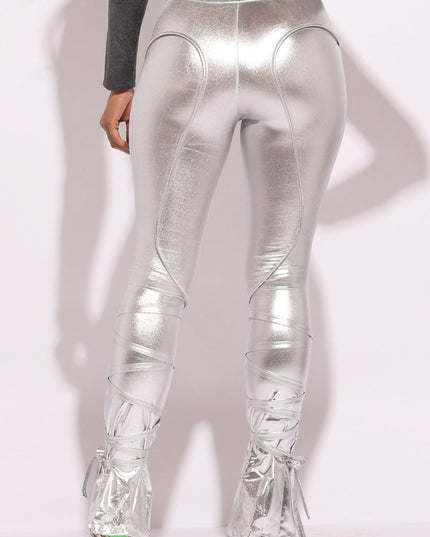 Metallic pants - Muvin 