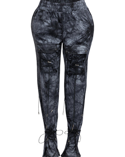 Parachute lace up jogger pants - Muvin 