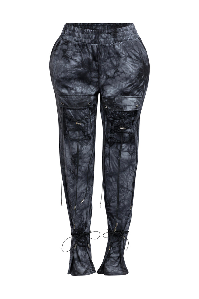 Parachute lace up jogger pants - Muvin 