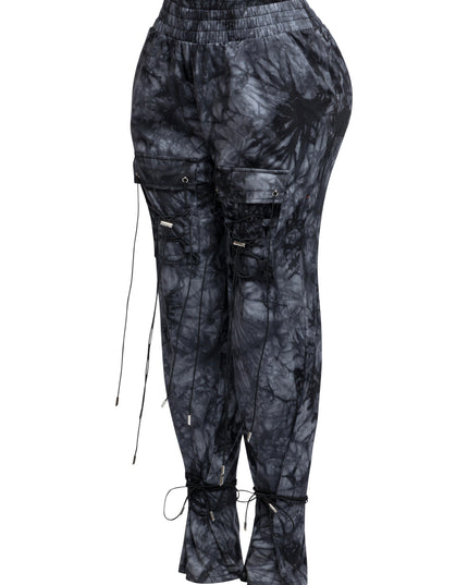 Parachute lace up jogger pants - Muvin 