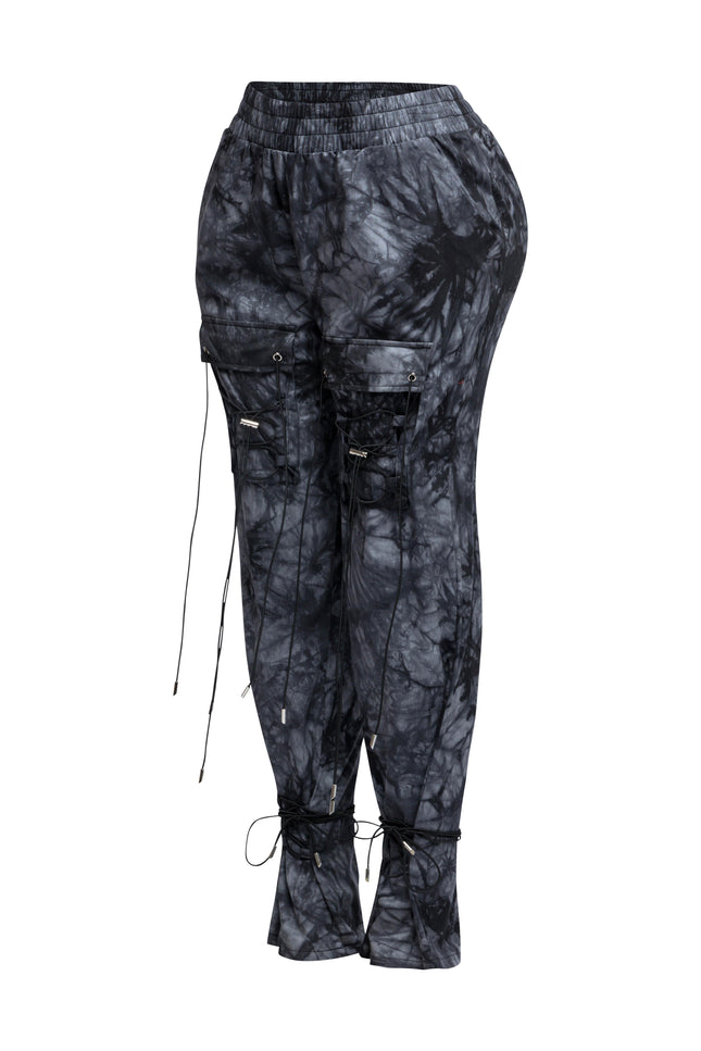 Parachute lace up jogger pants - Muvin 