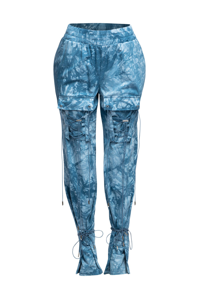 Parachute lace up jogger pants - Muvin 