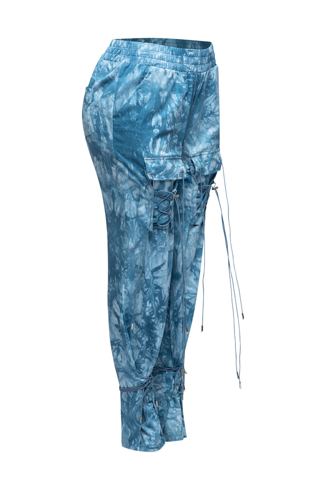 Parachute lace up jogger pants - Muvin 