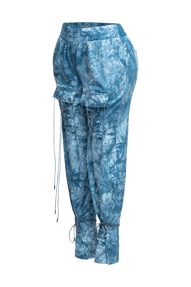 Parachute lace up jogger pants - Muvin 