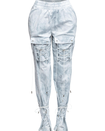 Parachute lace up jogger pants - Muvin 