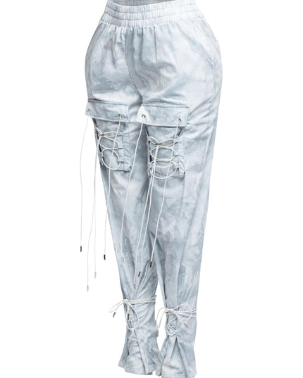Parachute lace up jogger pants - Muvin 