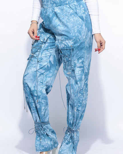 Parachute lace up jogger pants - Muvin 