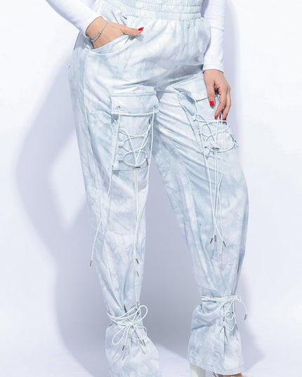 Parachute lace up jogger pants - Muvin 