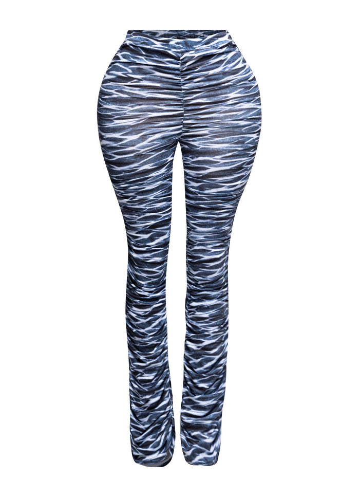 Ruched high waist pants - Muvin 