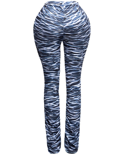 Ruched high waist pants - Muvin 